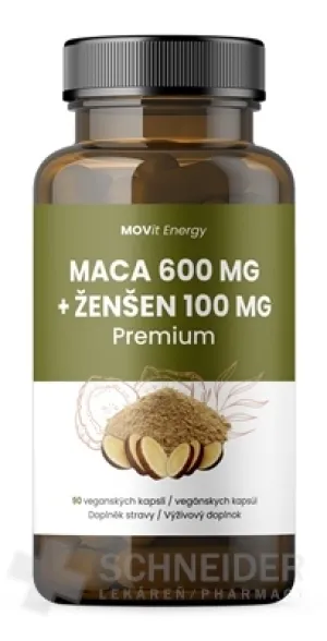 MOVit MACA 600 mg + ŽENŠEŇ 100 mg Premium