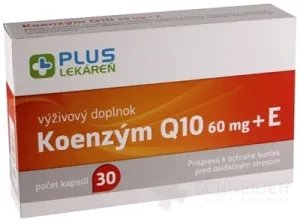 PLUS LEKÁREŇ Koenzým Q10 60 mg + E