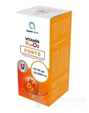 ADAMPharm Vitamín K2+D3 FORTE