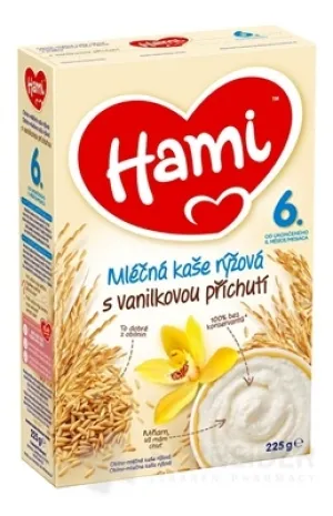 HAMI KAŠA mliečna ryžová s príchuťou vanilky