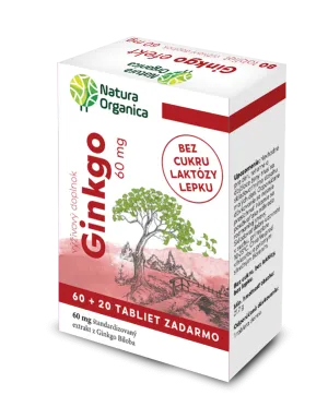 Natura Organica Ginkgo efekt 60 mg 80tbl