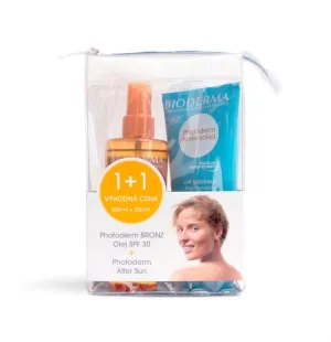 Bioderma Photoderm BRONZ suchý olej SPF 30 200ml + After Sun mlieko po opaľovaní 200ml