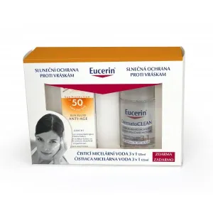 Eucerin Emulzia na opaľovanie proti vráskam SPF 50+ 50ml + micelárna voda 3v1 125ml