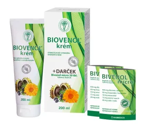 BIOVENOL krém + darček Bivenol MICRO 20 tbl