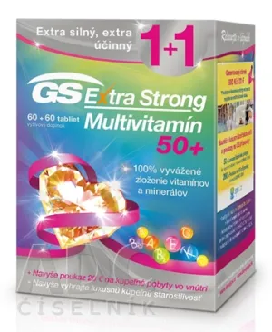 GS Extra Strong multivitamín tbl. 50+ tbl. 60 + 60