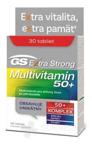 GS Extra Strong Multivitamín 50+ 2017