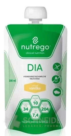 Nutrego DIA s príchuťou vanilka