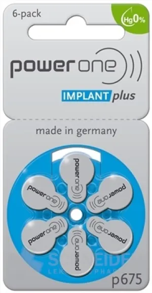VARTA power one PR44 typ 675 IMPLANT batérie