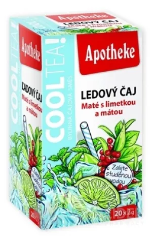 APOTHEKE COOLTEA Maté s limetkou a mätou