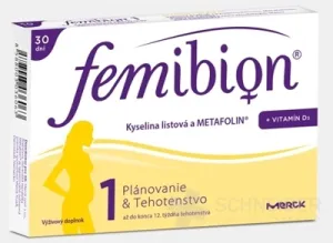 Femibion 1 Kyselina listová a METAFOLIN + vit. D3