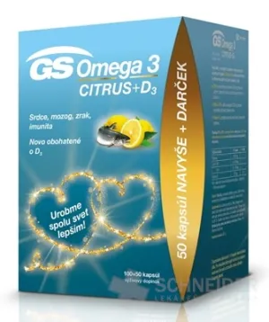 GS Omega 3 CITRUS + D3 darček 2020