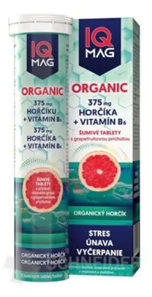IQ MAG ORGANIC Horčík + Vitamín B6