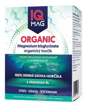 IQ MAG ORGANIC Horčík + Vitamín B6