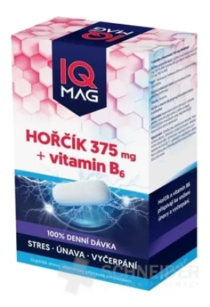IQ MAG HORČÍK 375 mg + Vitamín B6