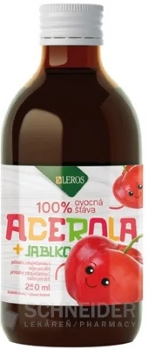 LEROS Baby šťava ACEROLA + JABLKO