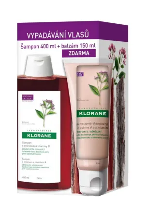 Klorane Quinine šampón s chinínom a vitamínmi B + Balzam na vlasy s chinínom a vitamínmi B zdarma