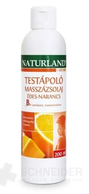 NATURLAND OŠETRUJÚCI MASÁŽNY OLEJ SLADKÝ POMARANČ