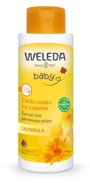 WELEDA baby Čistiace mlieko na zadoček Bio