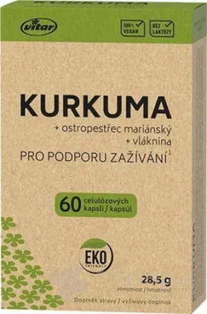 VITAR KURKUMA + ostropestrec + vláknina