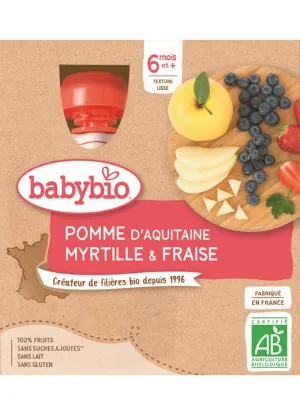 BabyBIO Jablko čučoriedky jahody