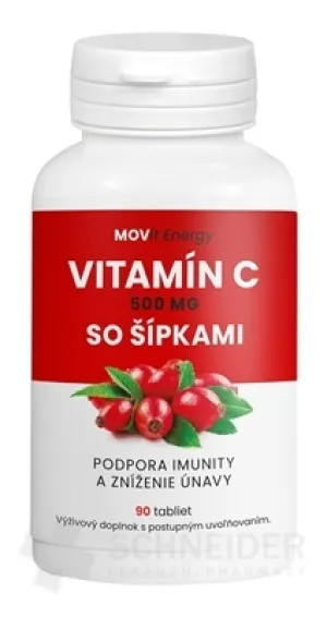 MOVit Vitamín C 500 mg so šípkami