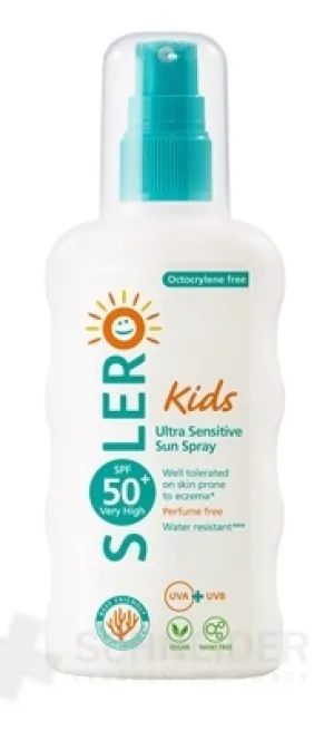 SOLERO SPF50+ Ultra Sensitive Opaľovací sprej