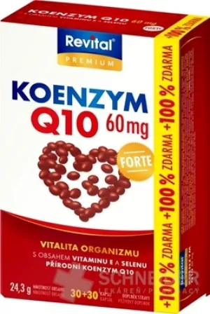 Revital KOENZÝM Q10 60 mg+VITAMÍN E+SELÉN FORTE
