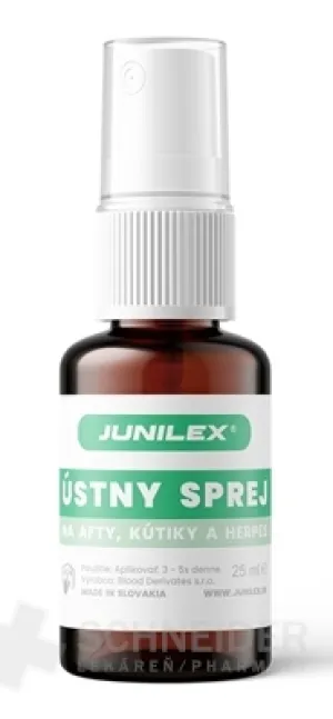 JUNILEX Ústny sprej na afty, kútiky a herpes
