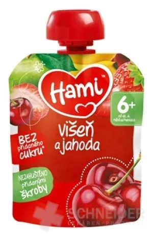 Hami ovocná kapsička Višňa a jahoda