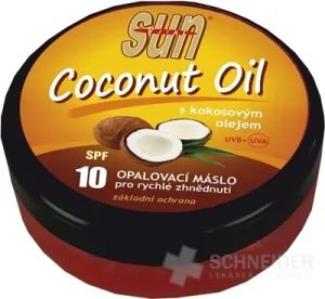 SUN COCONUT OIL opaľovacie MASLO SPF 10
