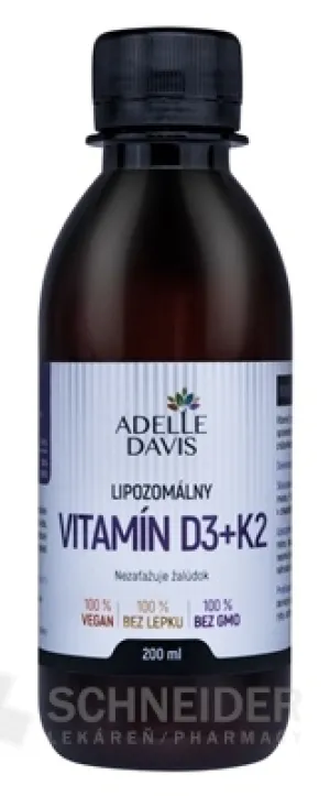 ADELLE DAVIS Lipozomálny VITAMÍN D3+K2