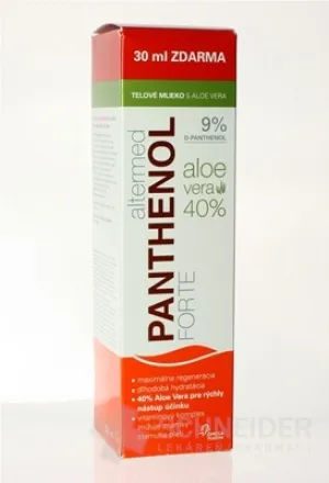 altermed PANTHENOL FORTE 9% telové mlieko