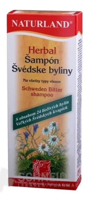 NATURLAND ŠAMPÓN S OBSAHOM ŠVÉDSKYCH BYLÍN