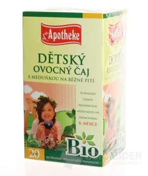 APOTHEKE BIO SELECTION DETSKÝ OVOC.ČAJ S MEDOVKOU
