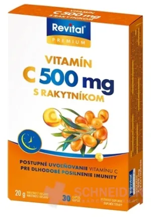 Revital PREMIUM VITAMÍN C 500 mg S RAKYTNÍKOM