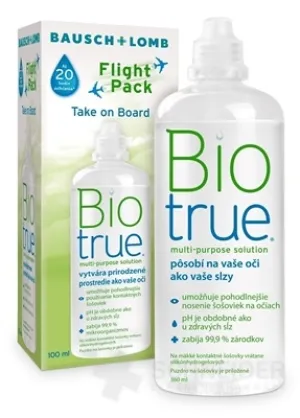 Biotrue multi-purpose solution flight pack