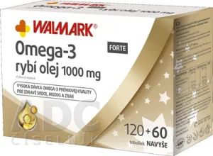 Omega-3 FORTE rybí olej 1000mg 120+60tob