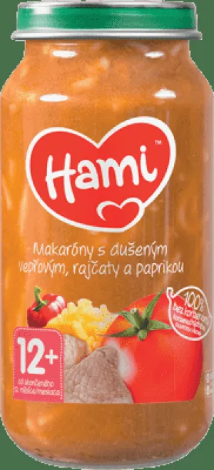 Hami príkrm Makaróny s duseným bravčovým,