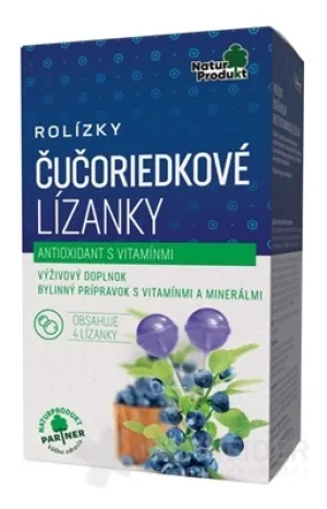 NaturProdukt ROLÍZKY Čučoriedkové Lízanky