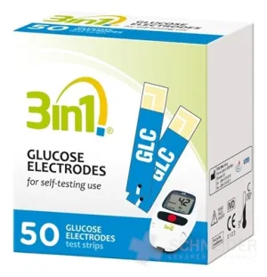 3in1 GLUKÓZA TESTOVACIE PRÚŽKY