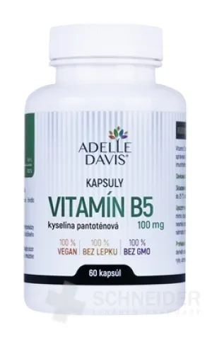 ADELLE DAVIS VITAMÍN B5, kys. pantoténová 100 mg