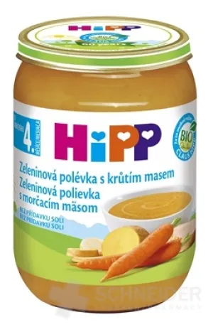 HiPP Polievka BIO Zeleninová s morčacím mäsom