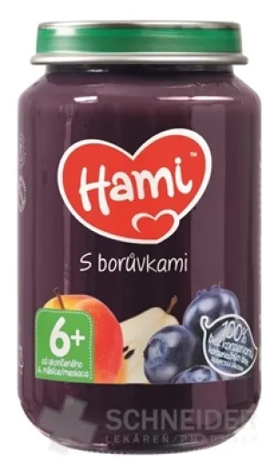 Hami ovocný príkrm S čučoriedkami