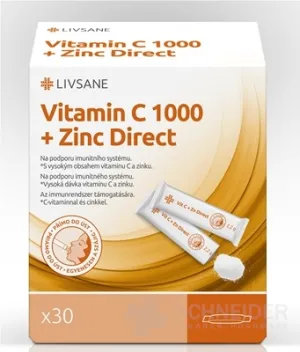 LIVSANE Vitamín C 1000 + Zinok Direct