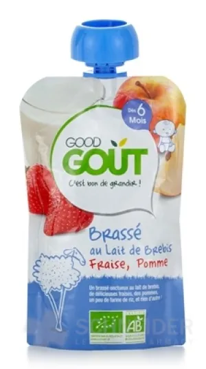 Good Gout BIO Ovčí jogurt jablko s jahodou