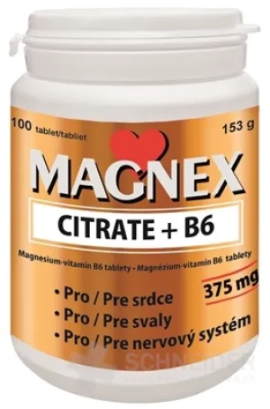 MAGNEX CITRATE 375MG+B6 100TBL