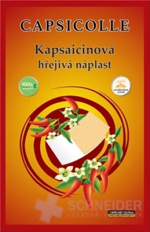 Kapsaicínová hrejivá náplasť CAPSICOLLE