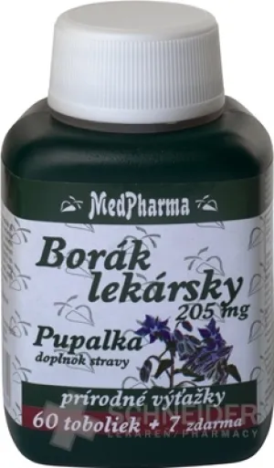 MedPharma BORÁK LEKÁRSKY 205 mg + PUPALKA