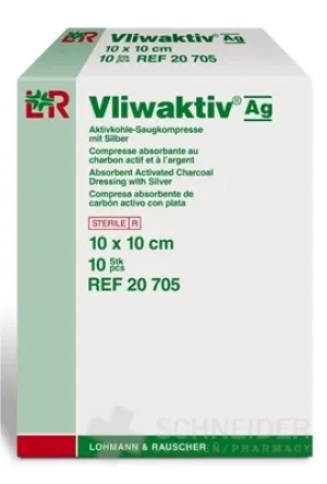 VLIWAKTIV AG KOMPRESY S AKTÍVNYM UHLÍM AG 10x10cm