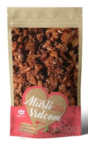 topnatur Müsli srdcom Belgická čokoláda & brusnice
